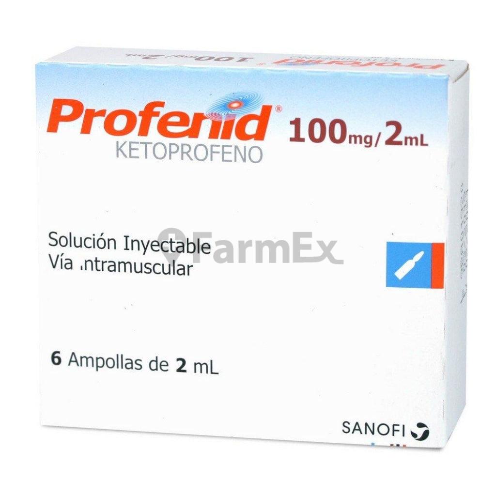 Profenid Solucion Inyectable 100 mg / 2 ml x 6 ampollas SANOFI